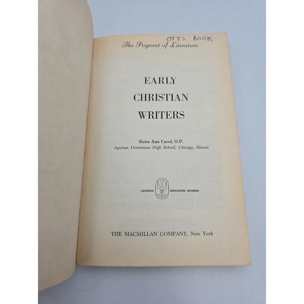 Early‎ Christian Writers - Sister Ann Carol (Paperback, 1962)